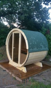 Outdoor barrel sauna mini small 2 4 persons (1)