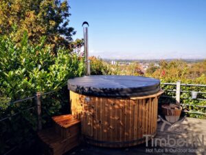 Wood burning heated hot tubs with jets – TimberIN Rojal 3 4