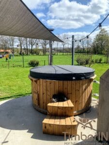 Wood fired hot tub with jets – TimberIN Rojal 1 1