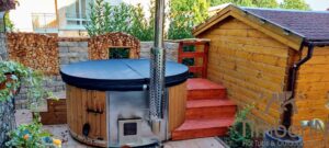 Wood fired hot tub with jets – TimberIN Rojal 1 8