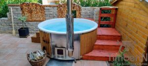 Wood fired hot tub with jets – TimberIN Rojal 3 7