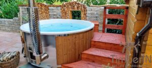 Wood fired hot tub with jets – TimberIN Rojal 4 5