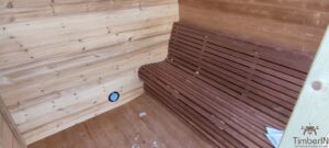 Outdoor hobbit style wooden sauna 6 2