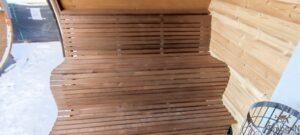 Outdoor hobbit style wooden sauna 8 2