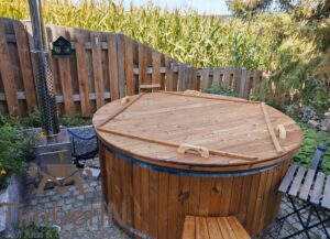 6 – 8 person outdoor hot tub with external heater (1)