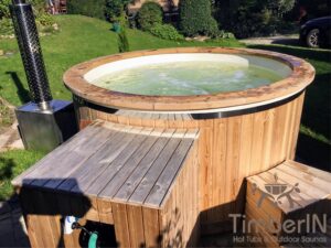 6 – 8 person outdoor hot tub with external heater (2)