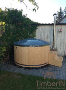 6 – 8 person outdoor hot tub with external heater 3 3