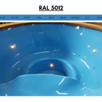 Blue RAL 5012 for wooden hot tub