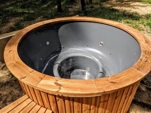 Fiberglass outdoor hot tub with external heater 10