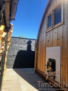 Outdoor home sauna pod 7