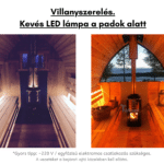 Villanyszereles. Keves LED lampa a padok alatt