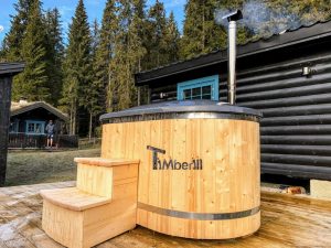 Wooden Fiberglass Ofuro Hot Tub For Two (1)