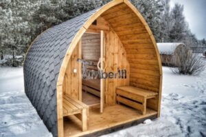 Igloo fasssauna mit glas 40