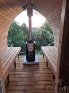 Kültéri szauna kabin – Iglu 119 Timberin nordic pod™ porch (2)