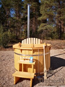 Wood fueled hot tub spruce – larch 7