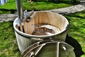Wooden hot tub basic model made of siberian spruce larch 12