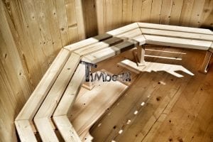 Wooden hot tub basic model made of siberian spruce larch 17