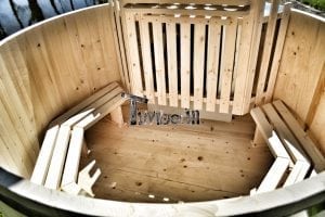 Wooden hot tub basic model made of siberian spruce larch 8