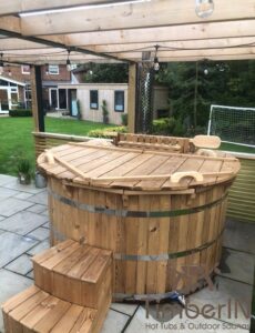 Wooden hot tub possible with jets Deluxe thermowood 2 1