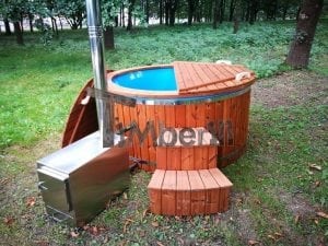 Fiberglass outdoor spa with external burner 4