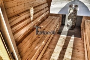 Outdoor sauna igloo design with full wall window for sale 30