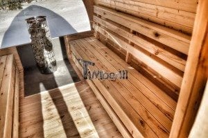 Outdoor sauna igloo design with full wall window for sale 31