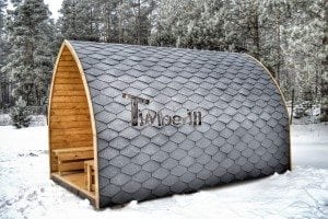 Outdoor sauna igloo design with full wall window for sale 5