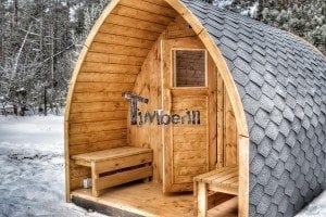 Outdoor sauna igloo design with full wall window for sale 6
