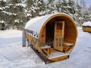 Barrel Garden Sauna With Canopy Terrace And Electric Heater (25)