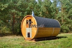 Barrel wooden thermo sauna 10
