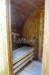 Barrel wooden thermo sauna 22