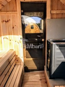Outdoor Barrel Round Sauna (17)