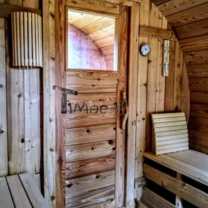 Outdoor Barrel Round Sauna (3)