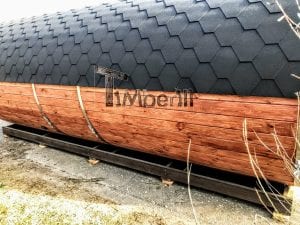 Outdoor Barrel Round Sauna (9)