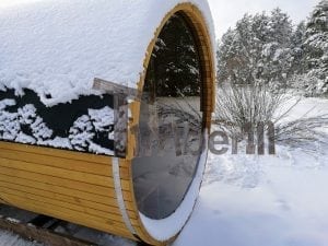 Outdoor Garden Sauna With Full Panoramic Glass (7)