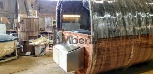 Rectangular Barrel Wooden Outdoor Sauna (1)