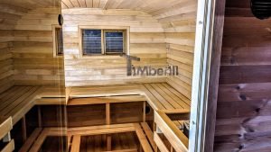 Rectangular Barrel Wooden Outdoor Sauna (24)