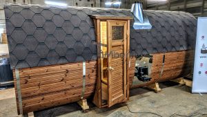 Rectangular Barrel Wooden Outdoor Sauna (3)