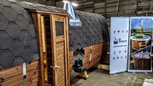 Rectangular Barrel Wooden Outdoor Sauna (4)