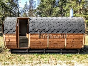 Rectangular Wooden Outdoor Sauna (2)