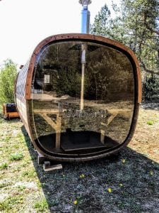 Rectangular Wooden Outdoor Sauna (4)