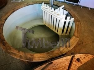 Wood fired hot tub with polypropylene lining Vintage decoration 19