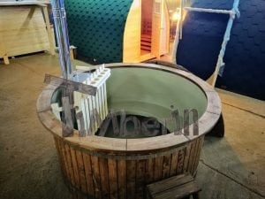 Wood fired hot tub with polypropylene lining Vintage decoration 6