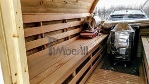 Mobile Outdoor Sauna On Wheels Harvia Wood Burner (14)