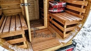 Mobile Outdoor Sauna On Wheels Harvia Wood Burner (19)