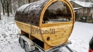 Mobile Outdoor Sauna On Wheels Harvia Wood Burner (7)