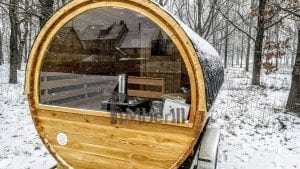 Mobile Outdoor Sauna On Wheels Harvia Wood Burner (9)