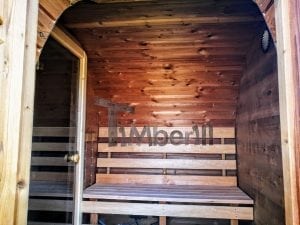 Mobile Outdoor Sauna With Dressing Room Harvia Wood Burner (14)