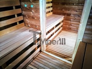 Mobile Outdoor Sauna With Dressing Room Harvia Wood Burner (28)