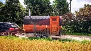 Mobile Outdoor Sauna With Dressing Room Harvia Wood Burner (33)